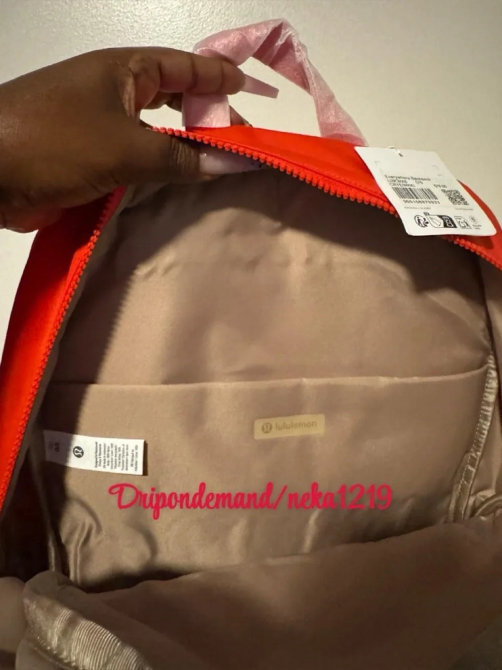 Lululemon Everywhere Backpack 22L- Cherry Ember/Wacky Khaki